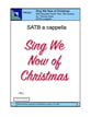 Sing We Now of Christmas SATB choral sheet music cover